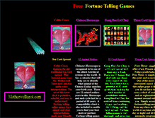 Tablet Screenshot of fortunetellinggames.com